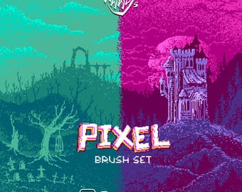 Pixel Brush Set für Procreate