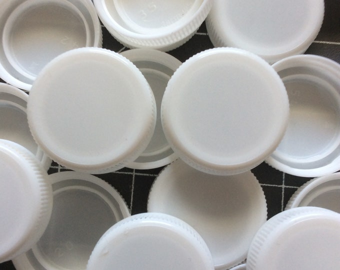 50 White Milk Jug Caps Etsy