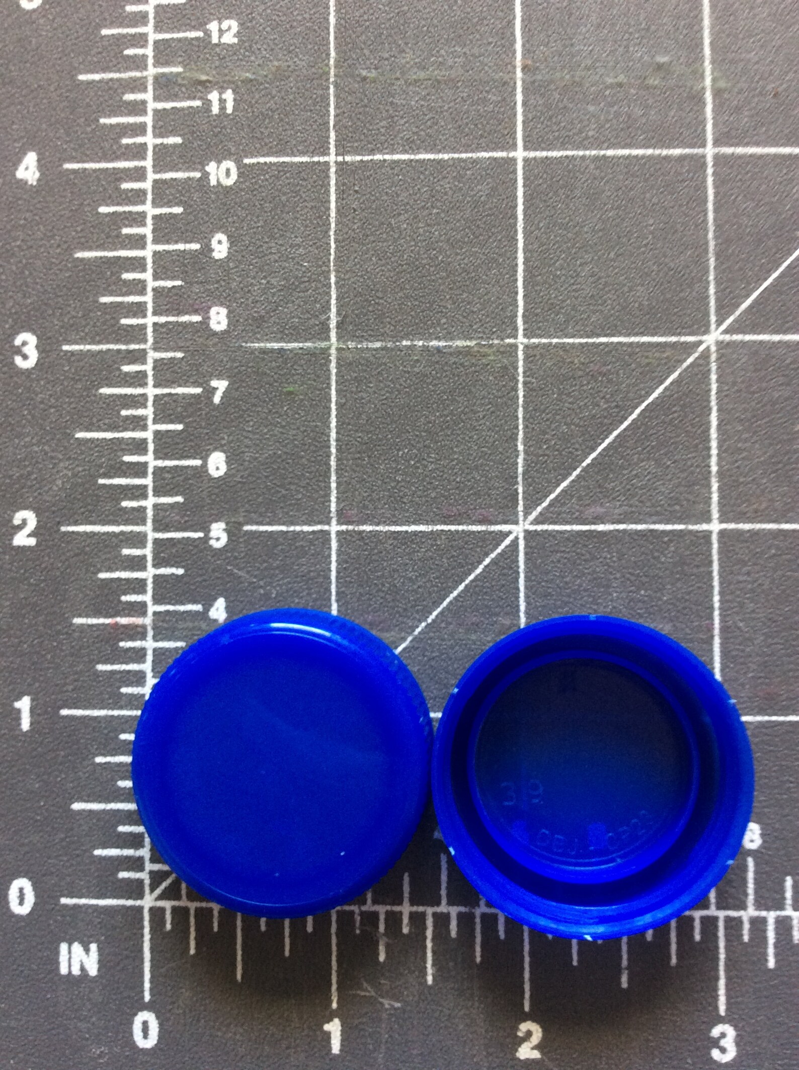 50 Milk Jug Caps Blue Etsy