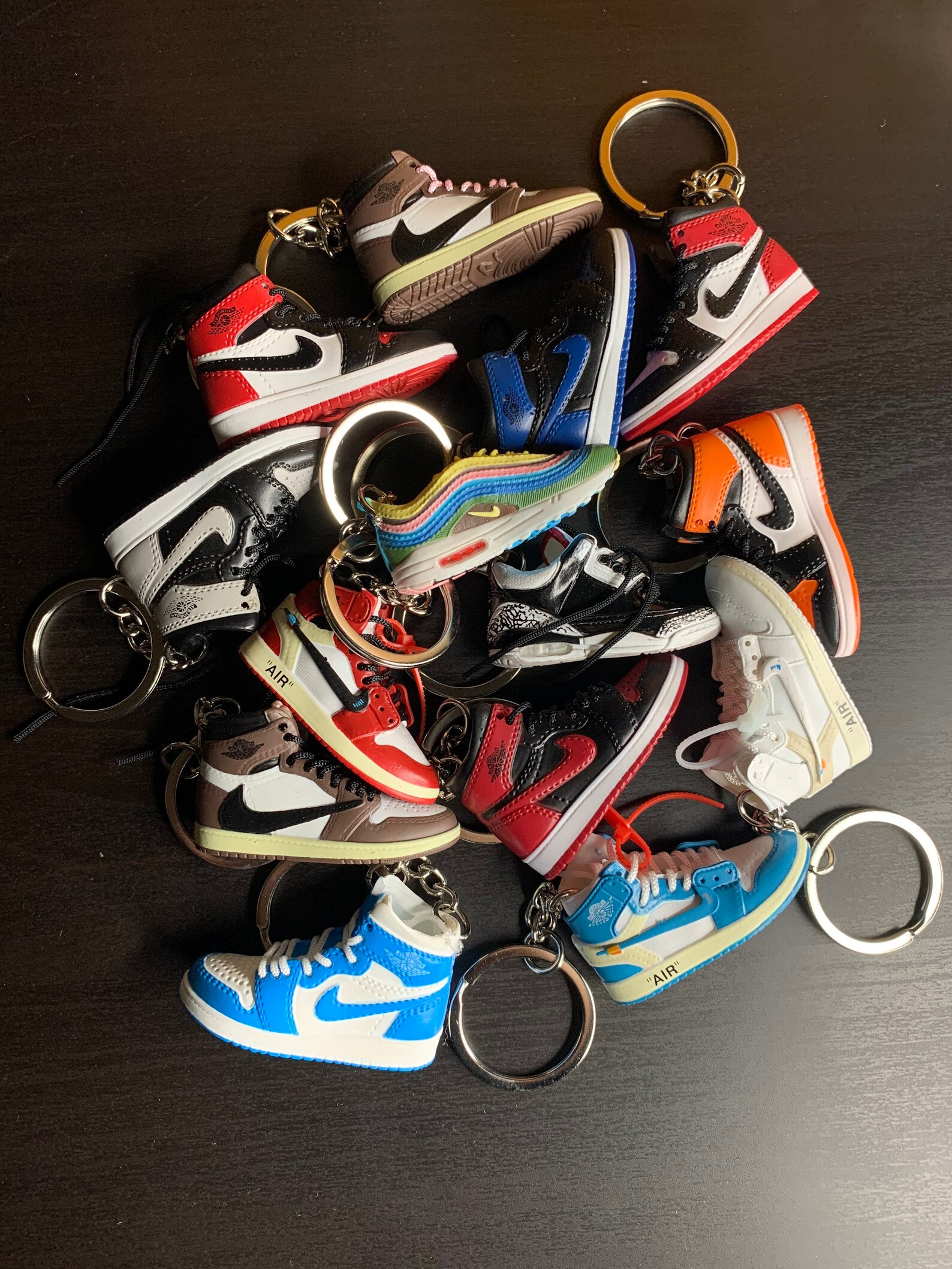 3D Printed Mini Sneaker Keychains Pairs or Singles Etsy