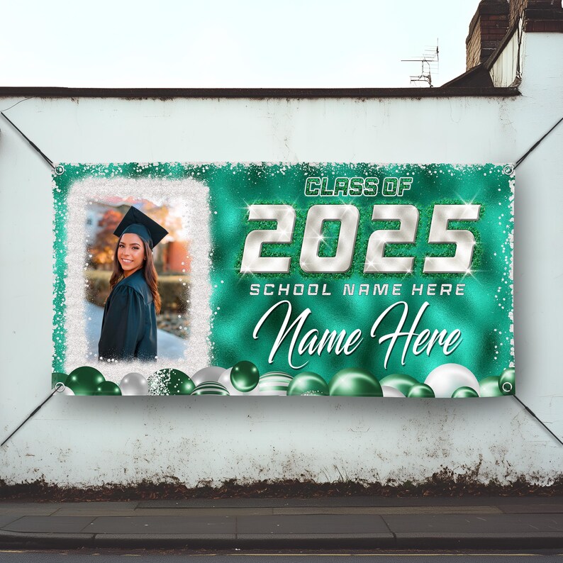 Custom Graduation Banner, Personalized Banner, Class of 2025 Banner ...