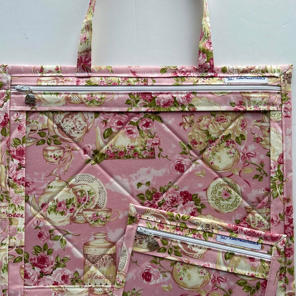 ¡COLOCAR! Juego de bolsas grandes de té para dos proyectos de nuestra colección Romance para WIP/punto de cruz/bordado/punto de aguja/fieltro de lana/acolchado