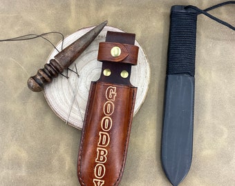 Only the breakstick SHEATH. Break sticks. customizable genuine leather. Carry your Wedge attached to your belt with this sheath.