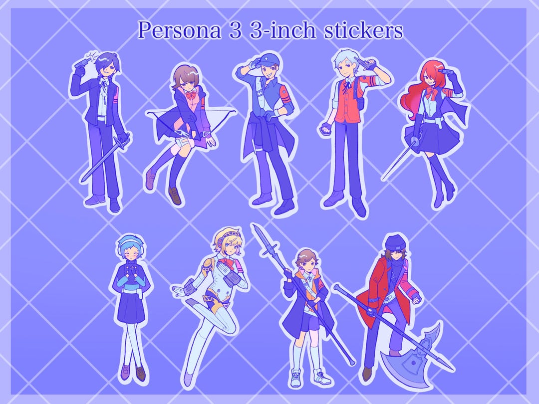 Persona 3 Reload 3 Inch Vinyl Stickers - Etsy