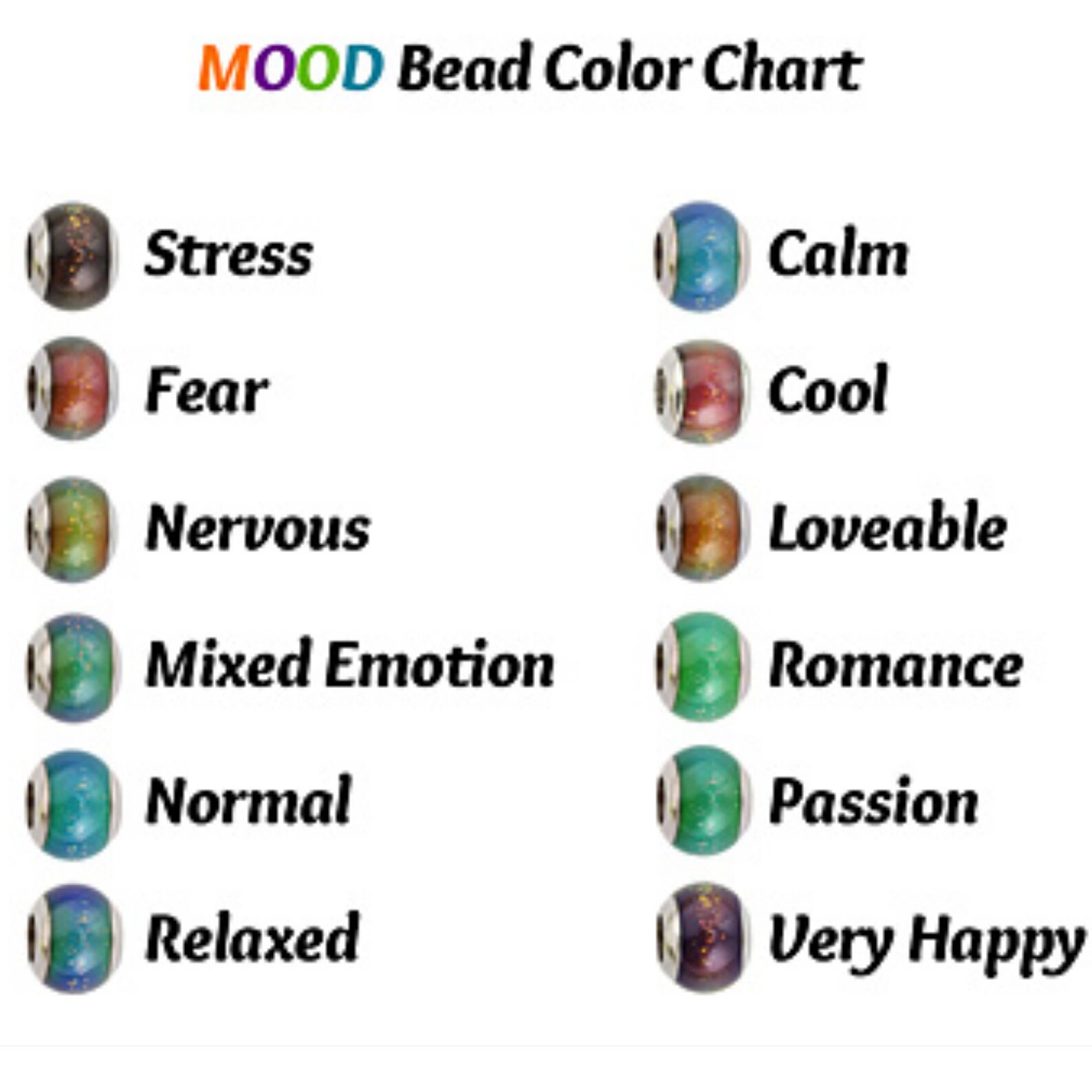 Color Changing Mood Bracelet With Mermaid Beads Etsy