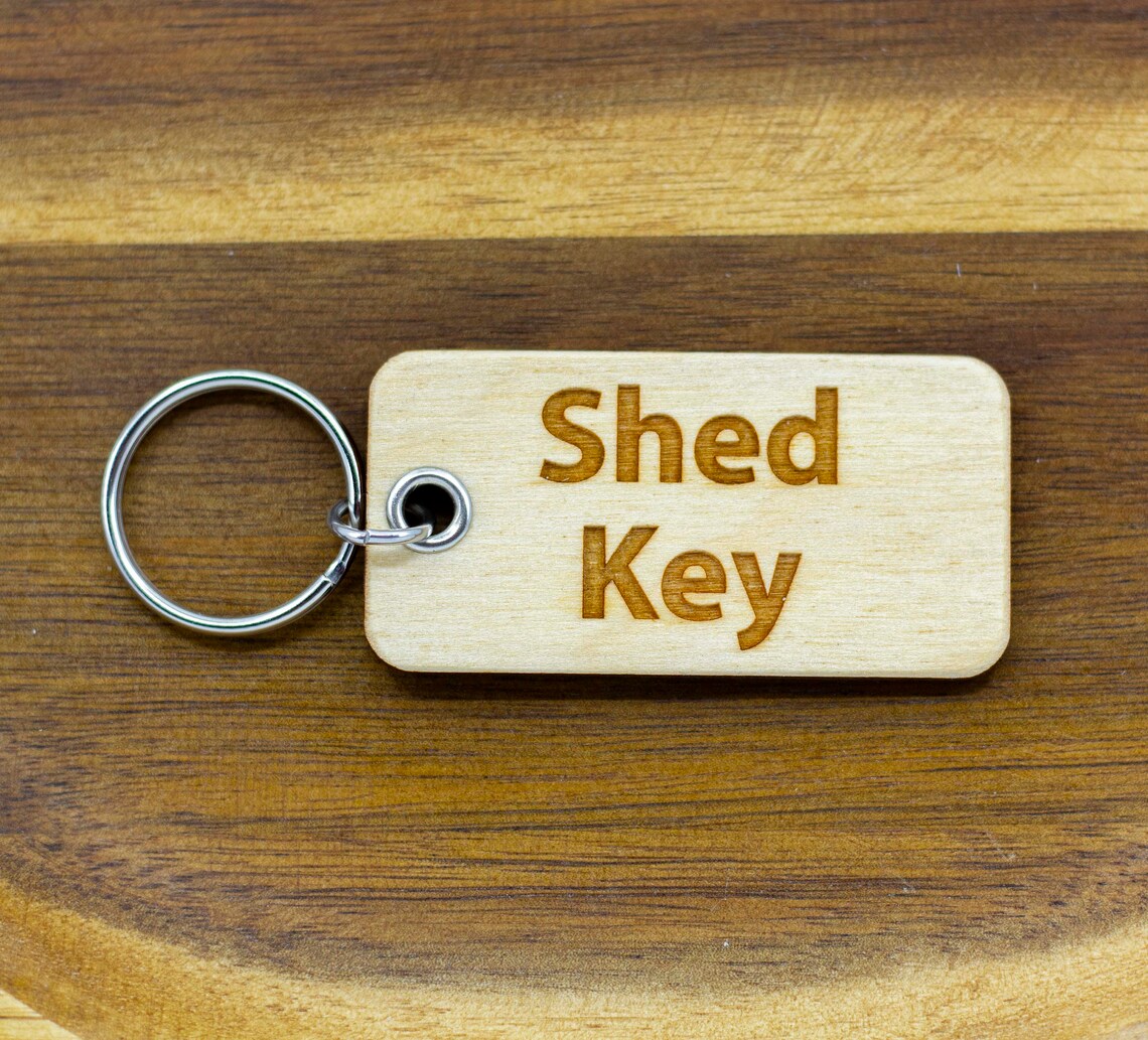 Personalised Engraved Keyring. Custom Text On Wood Keyring. Etsy