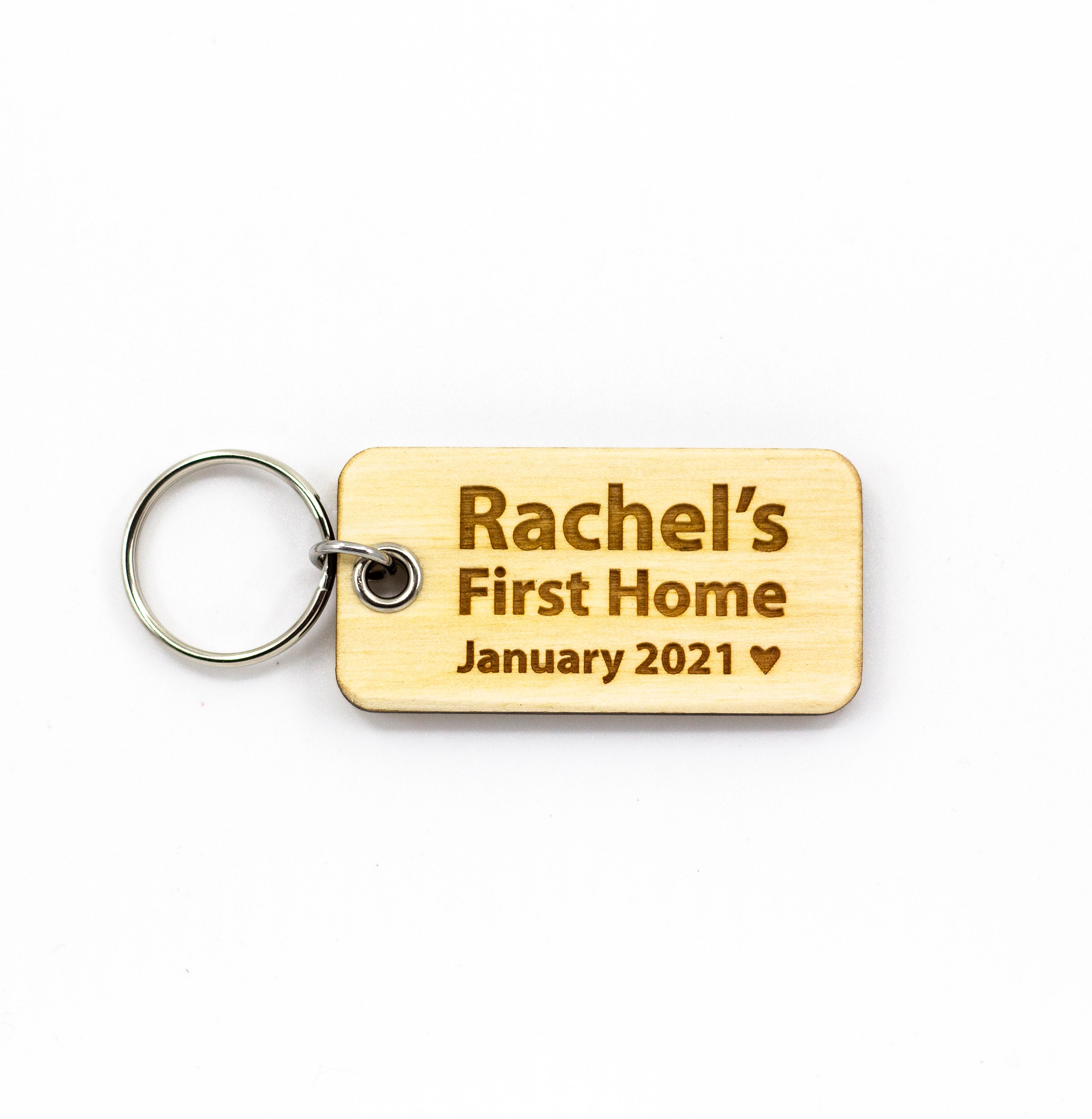 Personalised Engraved Keyring. Custom Text On Wood Keyring. Etsy