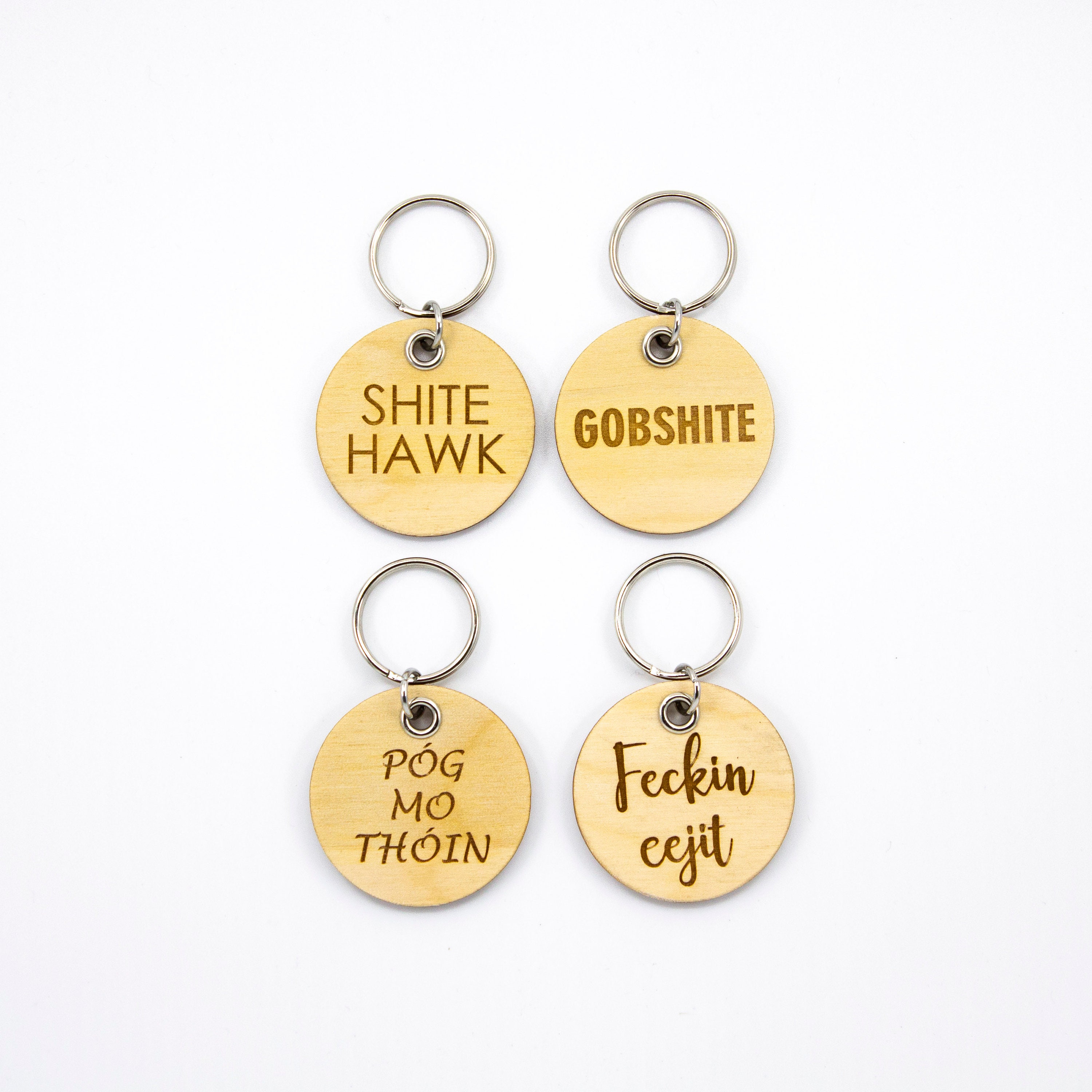 Funny personalised keyring. Personlized engraved wood Etsy