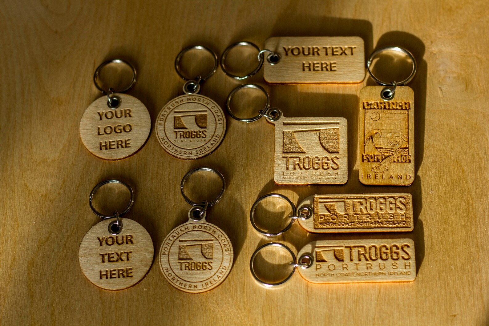 Personalised Engraved Keyring. Custom Text On Wood Keyring. Etsy