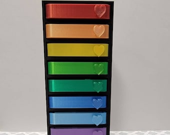 Diamond Painting Tray Storage Tower, Rainbow Trays Option