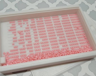 Large Multiplacer Gridded Diamond Art Tray with 4, 6, and 8