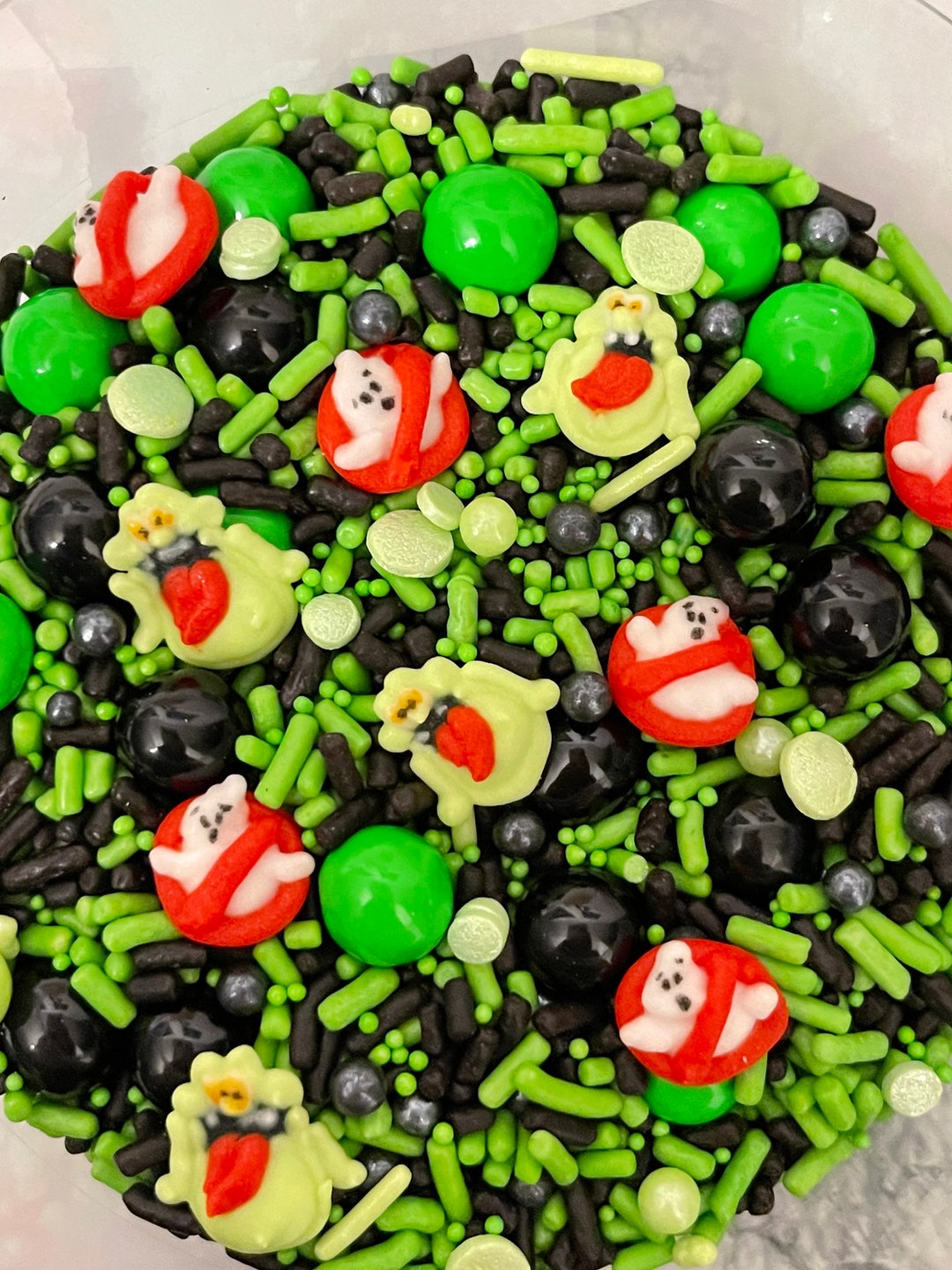 Ghost Buster or Ghosts Inspiration Cupcake Toppers, Cake Sprinkles ...