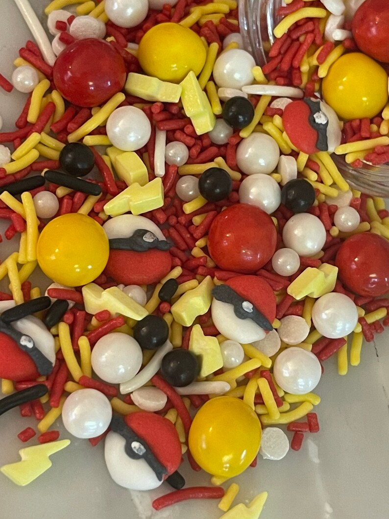 Custom Theme Sprinkle Mix Jars Pokemon. Poke balls Custom Theme Sprinkle Mix Jars Pokemon. Poke balls