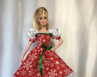holiday barbie pink dress
