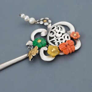 Korean hair pin , Korean hair clip , hair pin kdrama, hanbok hair accessories, Beautiful Korean hairpin for wedding hanbok binyeo NASCHENKA
