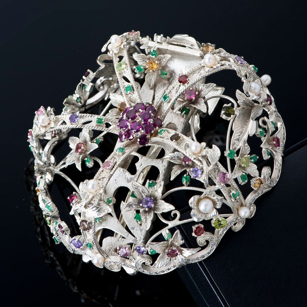 Seoul NASCHENKA Korea tiara jewelry for wedding 925 silver - wedding high quality Wedding gift jewelryKorean fashion jewelry