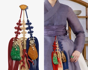 handmade jewelry korea hanbok jade coral amber norigae kdrama hanbok jewelry norigae korea tassle  korean jewelry wall decor NASCHENKA
