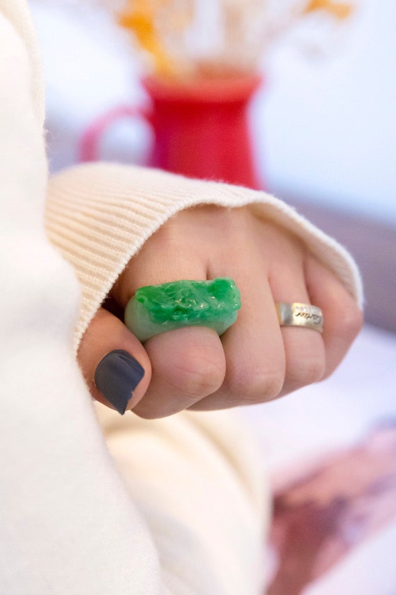 Women's jade sale rings