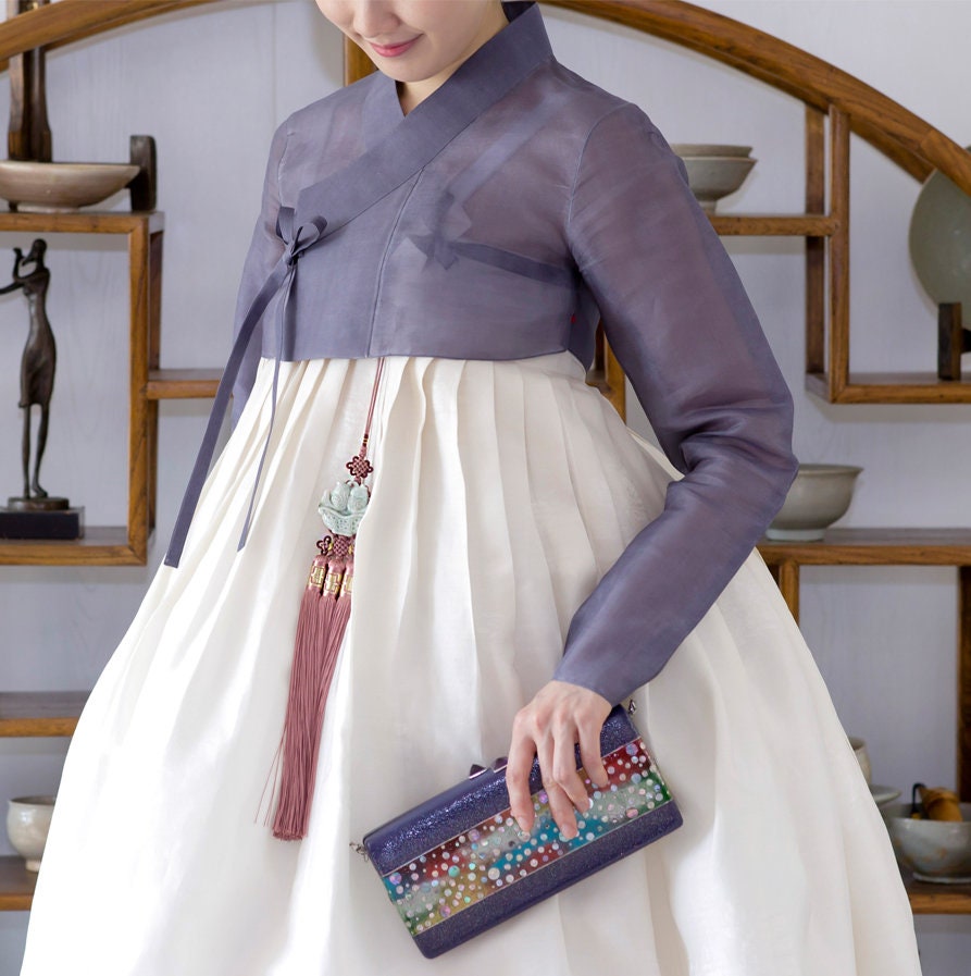 Jade Fish Norigae, Silk Tassel Hanbok Ornament, Korean Heritage Jewelry