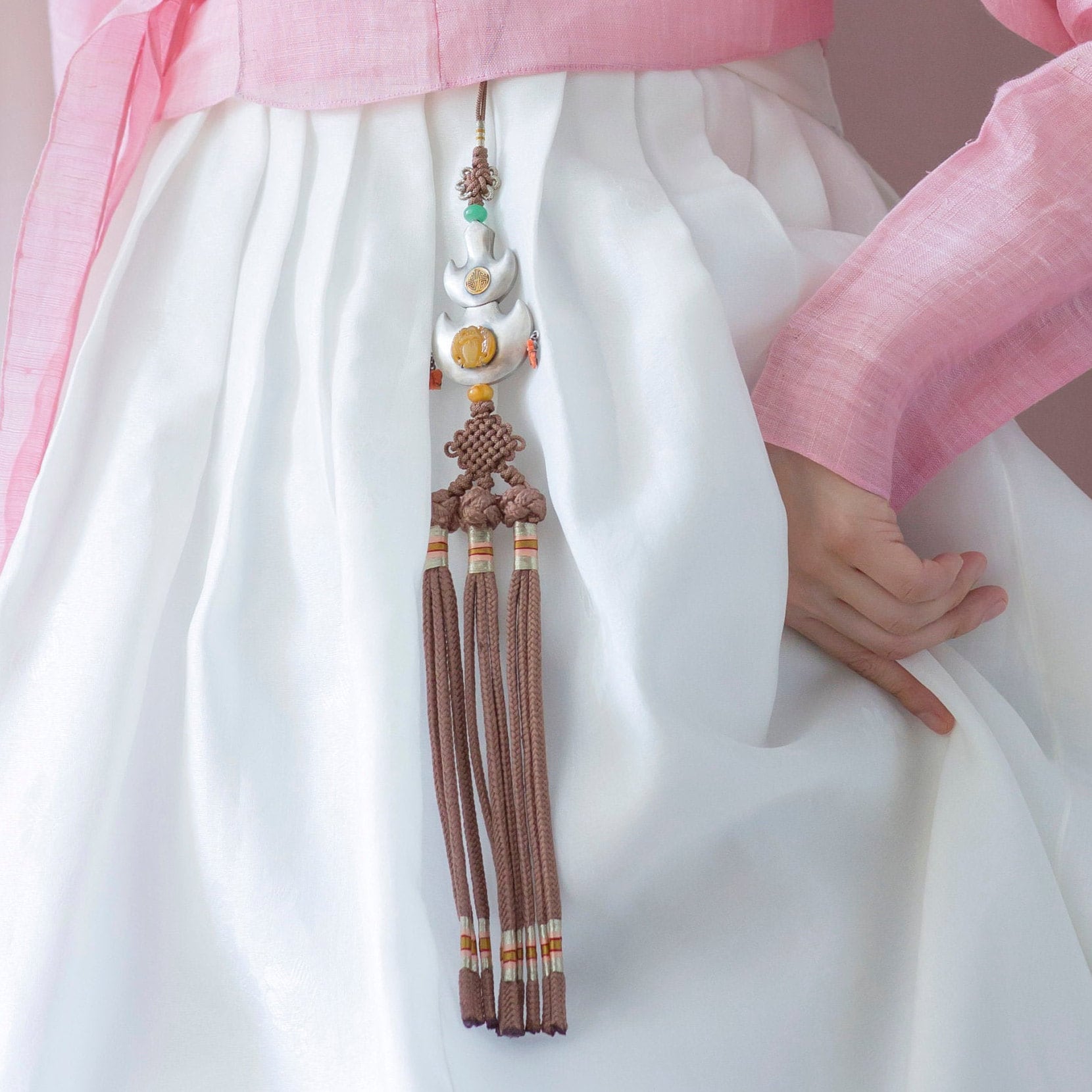 한국 매듭 전통 노리개 나스첸카 Handmade Silk Norigae Tassel