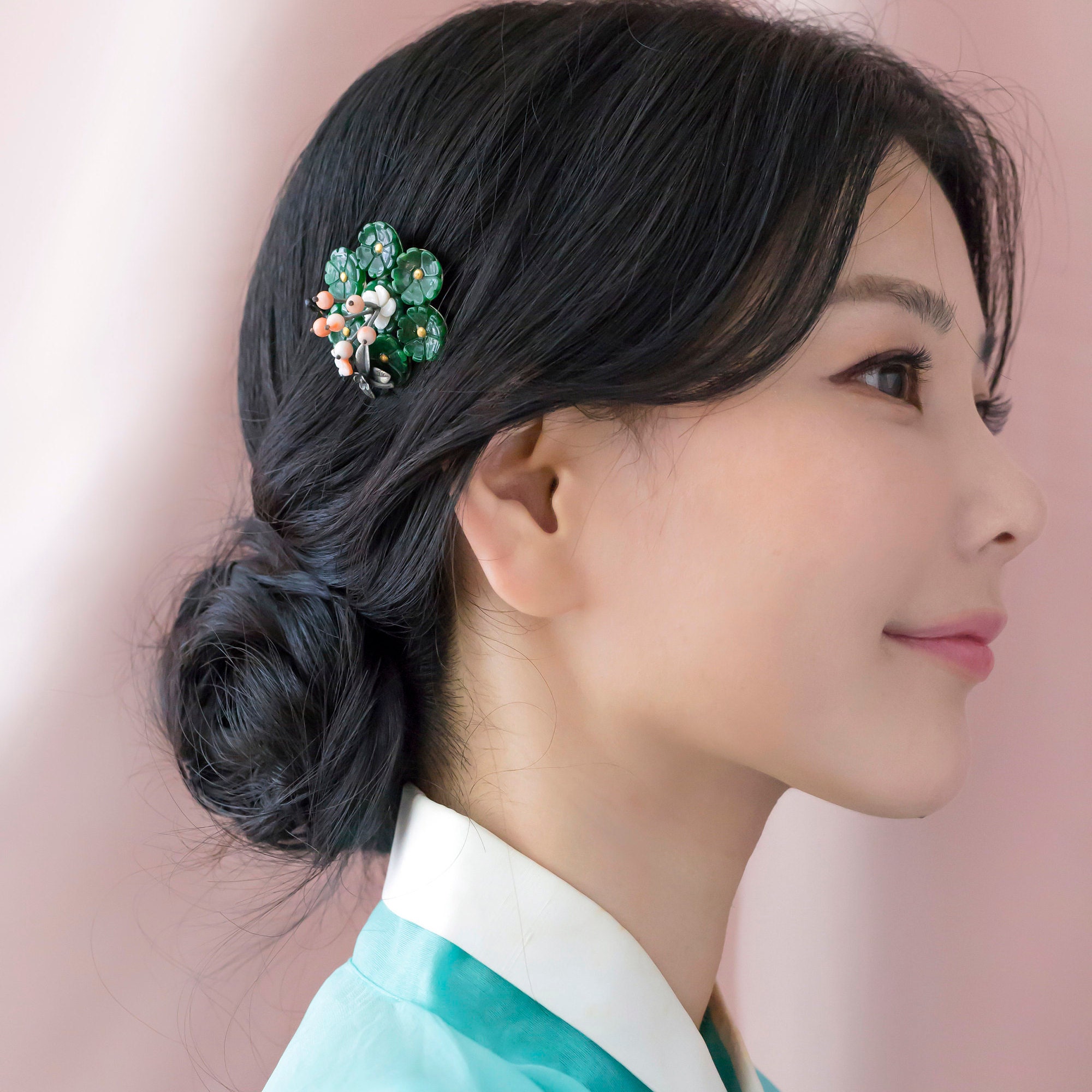 Seoul Korean hair clip , hair pin kdrama, hanbok hair accessories, Korean wedding jewelry for hanbok, Korean wedding present NASCHENKA 뒤꽂이