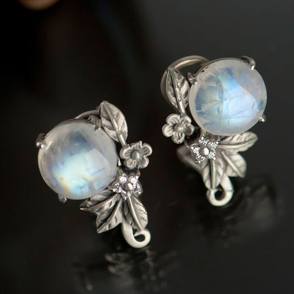 moonstone earrings NASCHENKA Korea