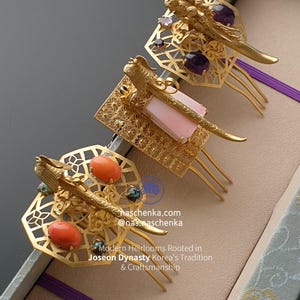 Sterling Silver Dragon Cheopji – Traditional Korean Bridal Hanbok Hair ...