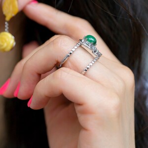 purple jade korea silver ring, silver ring korea hanbok ring, korea ring, hanbok blue ring