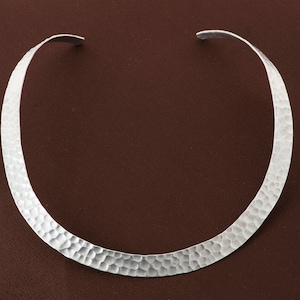 Seoul Silver choker necklace, sterling silver choker, silver collar necklace, silver choker collar, open choker, collar necklace
