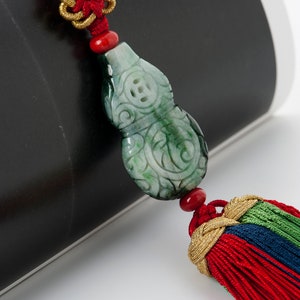 NASCHENKA norigae tassel Korean art,Silk knot pendant necklace, Korean silk norigae, small size tassle necklaceNASCHENKAkorean decor tassel