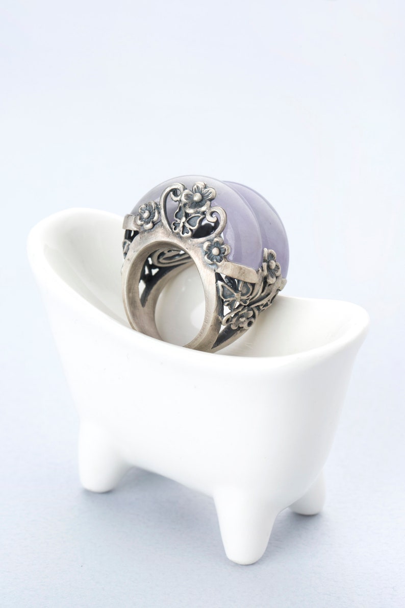 Jade ring korea ring jade silver ring 심비 korea hanbok ring