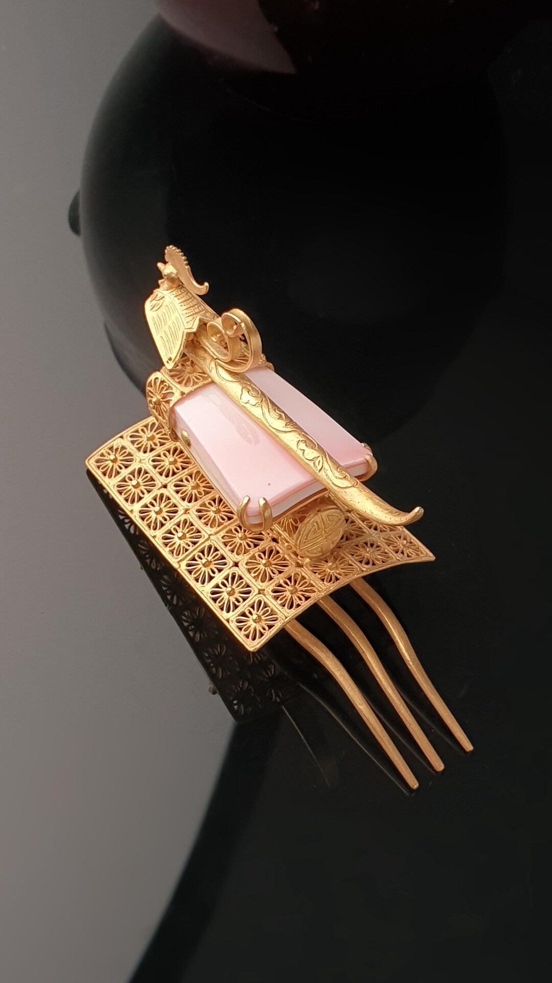 Sterling Silver Phoenix Tiara Cheopji – Traditional Korean Bridal
