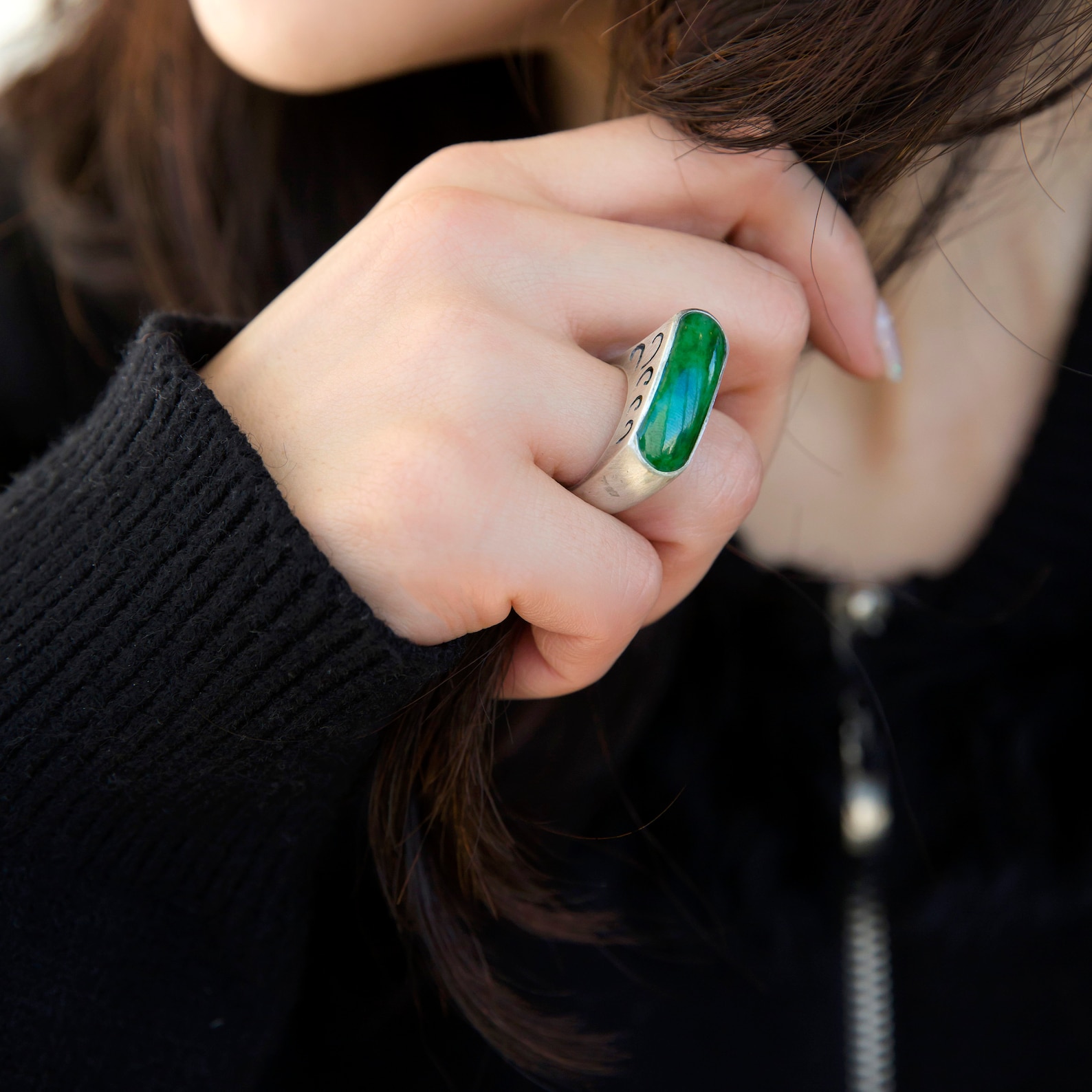 Rings korea jade ring jade silver ring korea hanbok ring Etsy