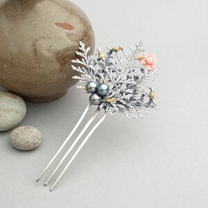 Seoul NASCHENKA Silver Hand Crafted hair stick, hanbok hair pin , Korean Anniversary gifts, Korean Traditional hanbok hair stick jewelry 뒤꽂이