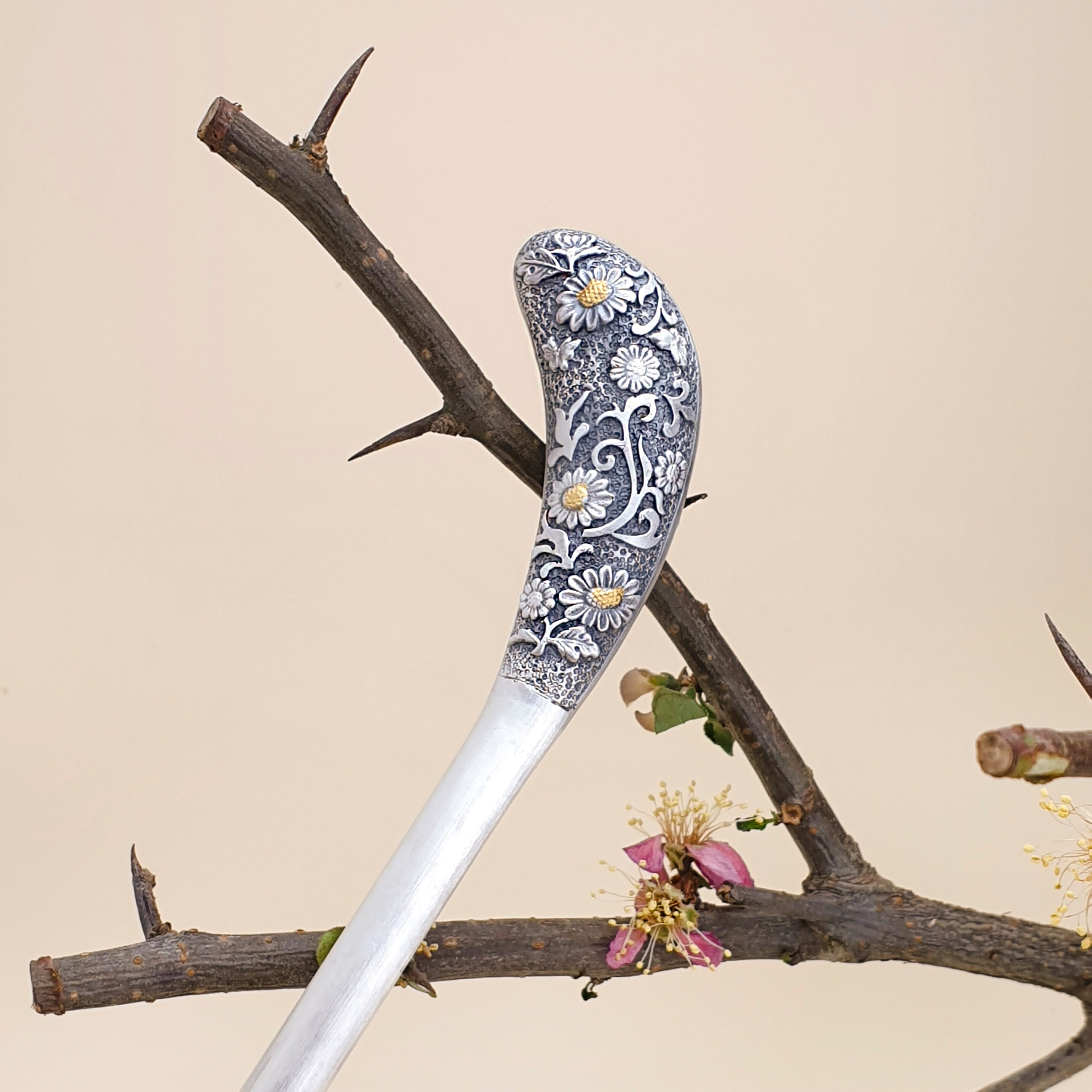 Korean Hair Handcrafted Sterling Silver Binyeo Binyeo Korean