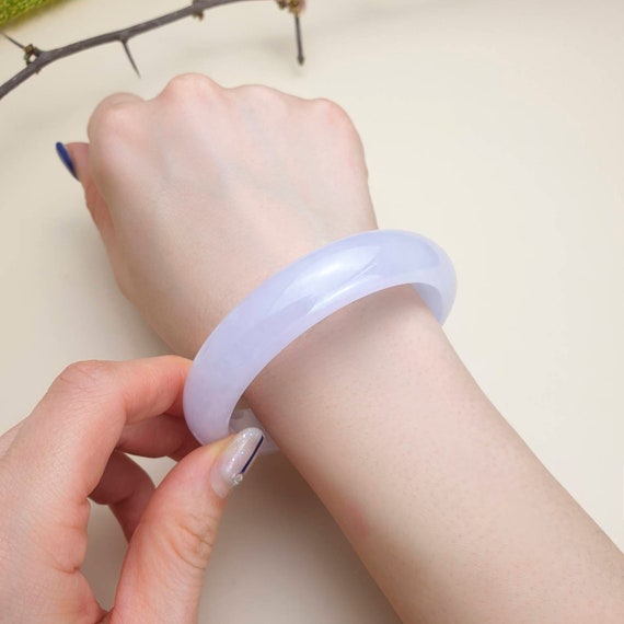 Seoul 63 Mm Beautiful Purple Jade Bangle 1.5 Lavender Jade Jadeite