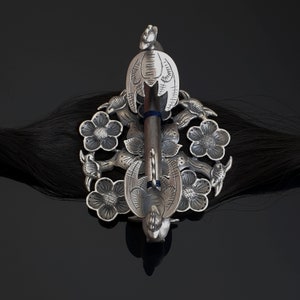 Sterling Silver Cheopji – Traditional Korean Hair Ornament, Hanbok ...