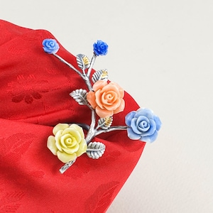 Dwikkoji Seoul Joseon hairpin Korean hair pin , Traditional Korean Hair , Korean traditional Kdrama mr queen hair stick jewelry silver 뒤꽂이