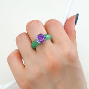 The art of Korea jade ring for women
