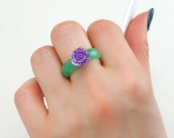 The art of Korea jade ring for women
