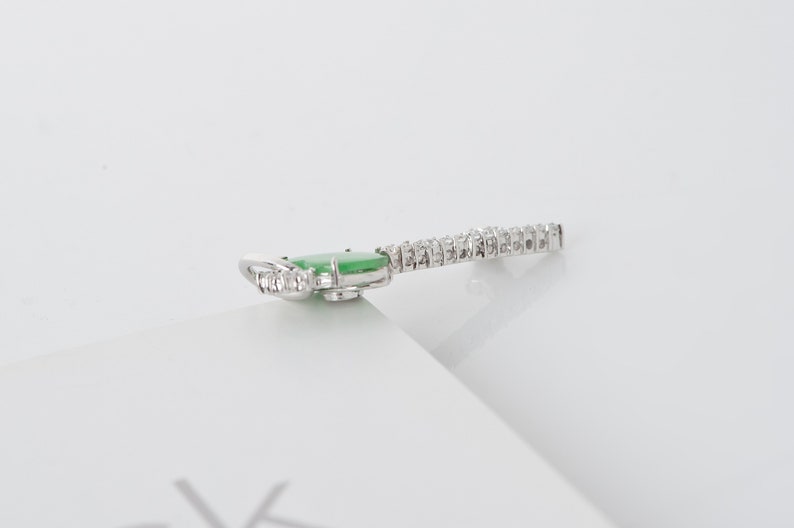 Heart Jade Key Pendant Silver - Etsy