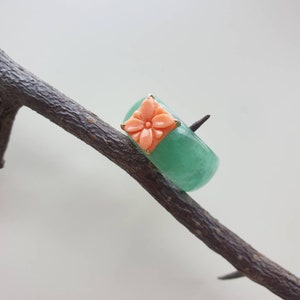 Seoul NASCHENKA Traditional Korean Hanbok stone jade ring for women and mens wedding band ring moms anniversary giftKorean fashion jewelry