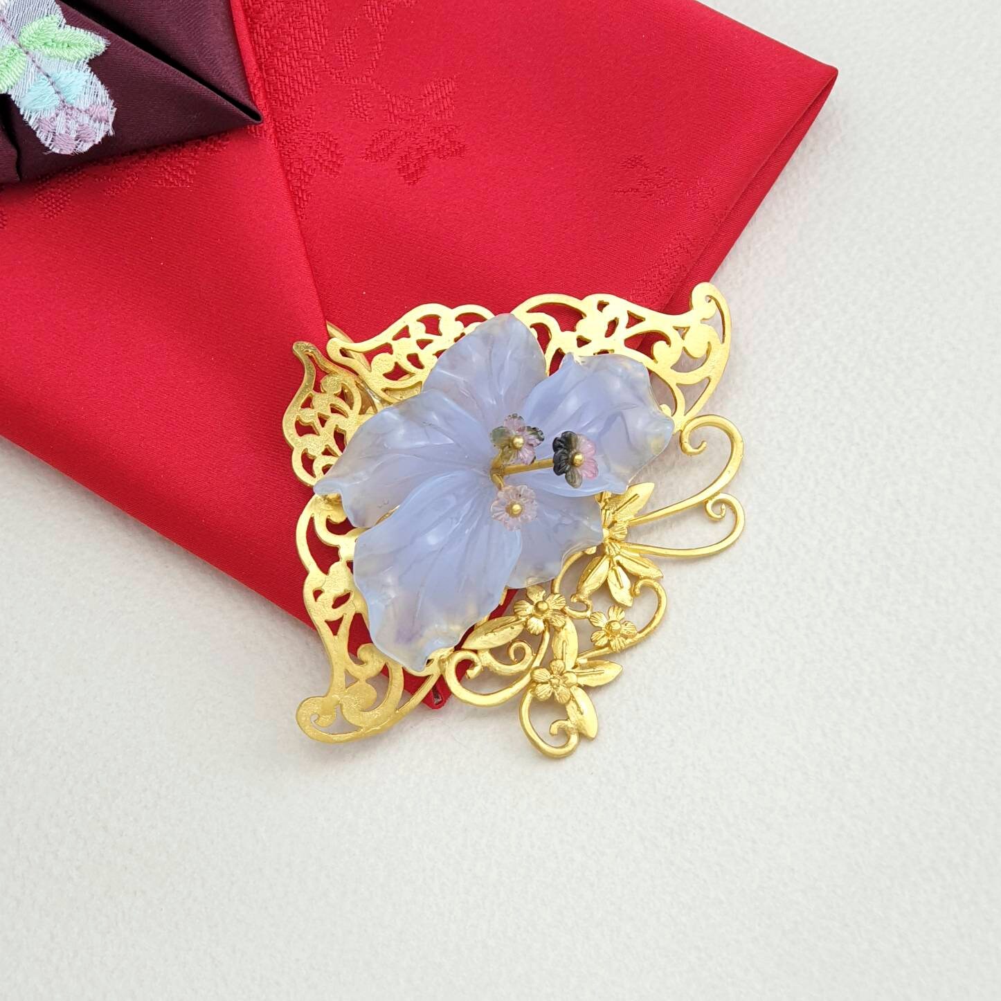 ★SIO★SIO BUTTON HAIR PIN [HEART]★正規品/韓国送料込 Seoul Joseon Hairpin Korean Hair Pin , Traditional Korean