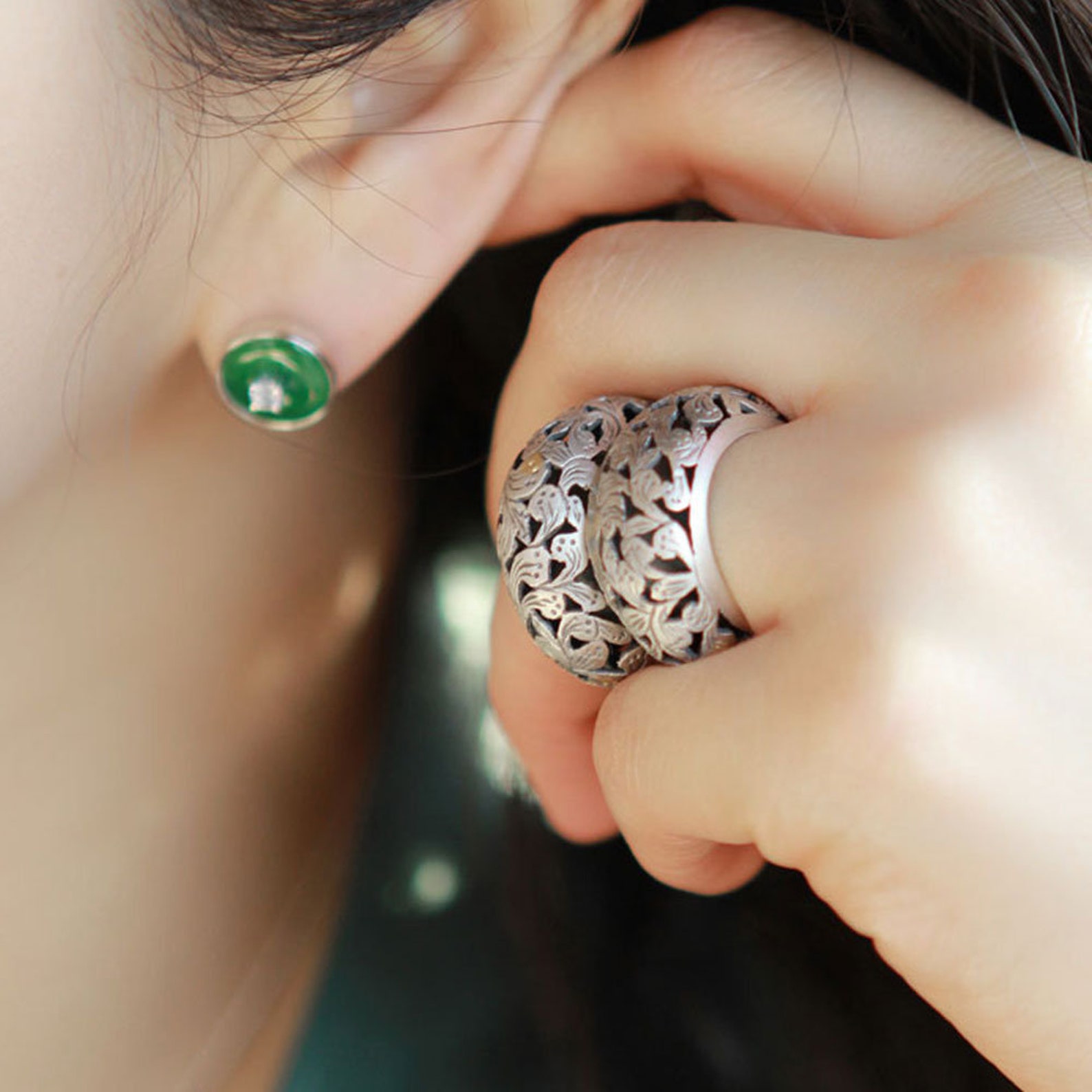 Made in Korea Traditional Korean Rings Set sterling Siver | Etsy