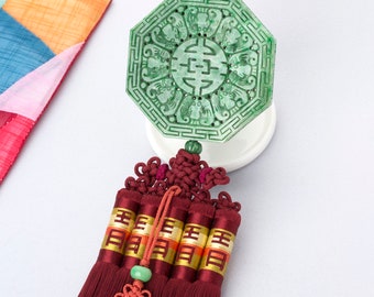 Seoul norigae tassel jade NASCHENKA norigae tassel Made in Korea  Make fortune and health Jade carved Korean Norigaekorean decor tassel