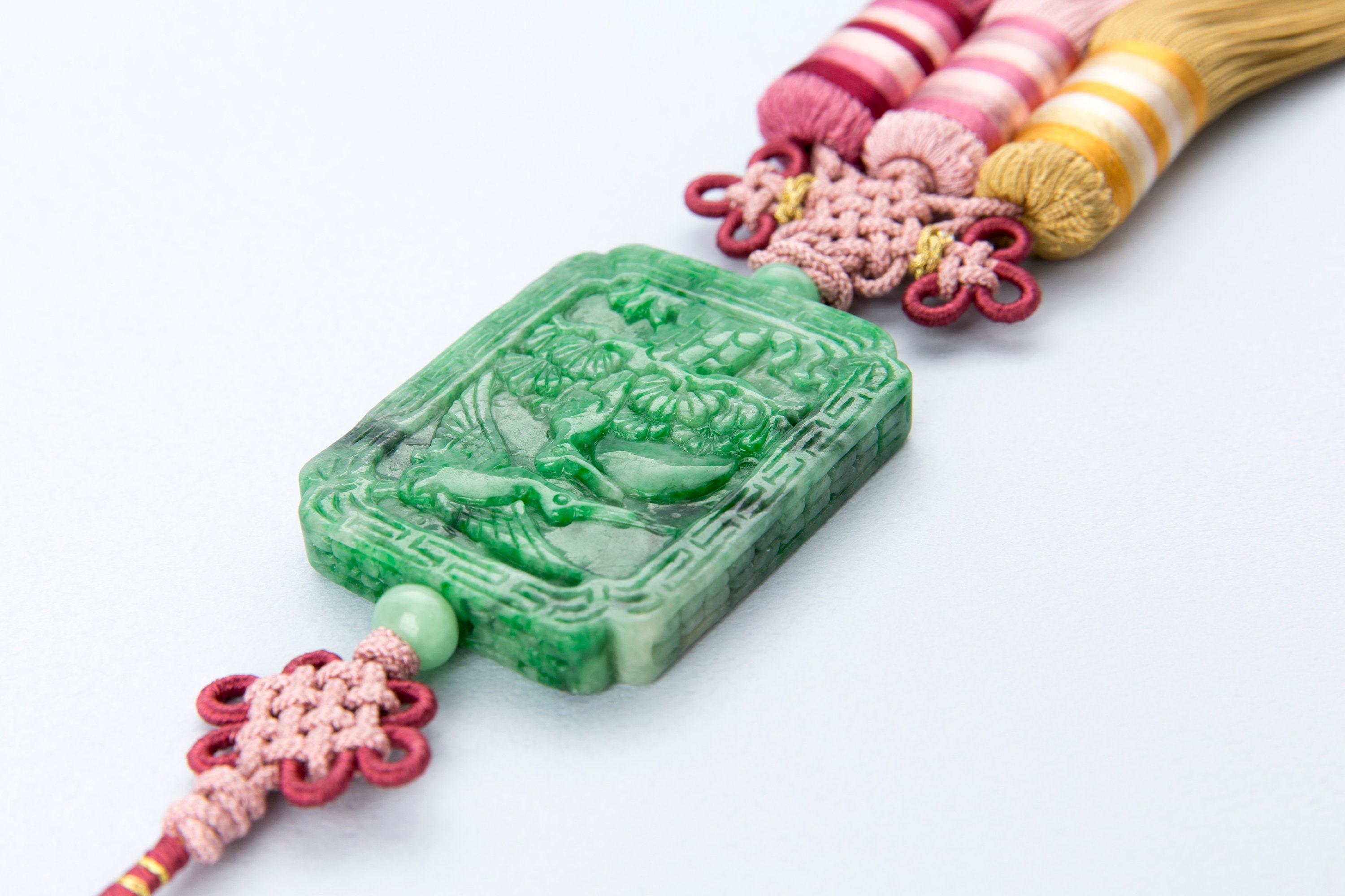 Luxury Korea Hanbok Purple Jade Norigae Kdrama Kfasion Ornament Tassle Jewelry