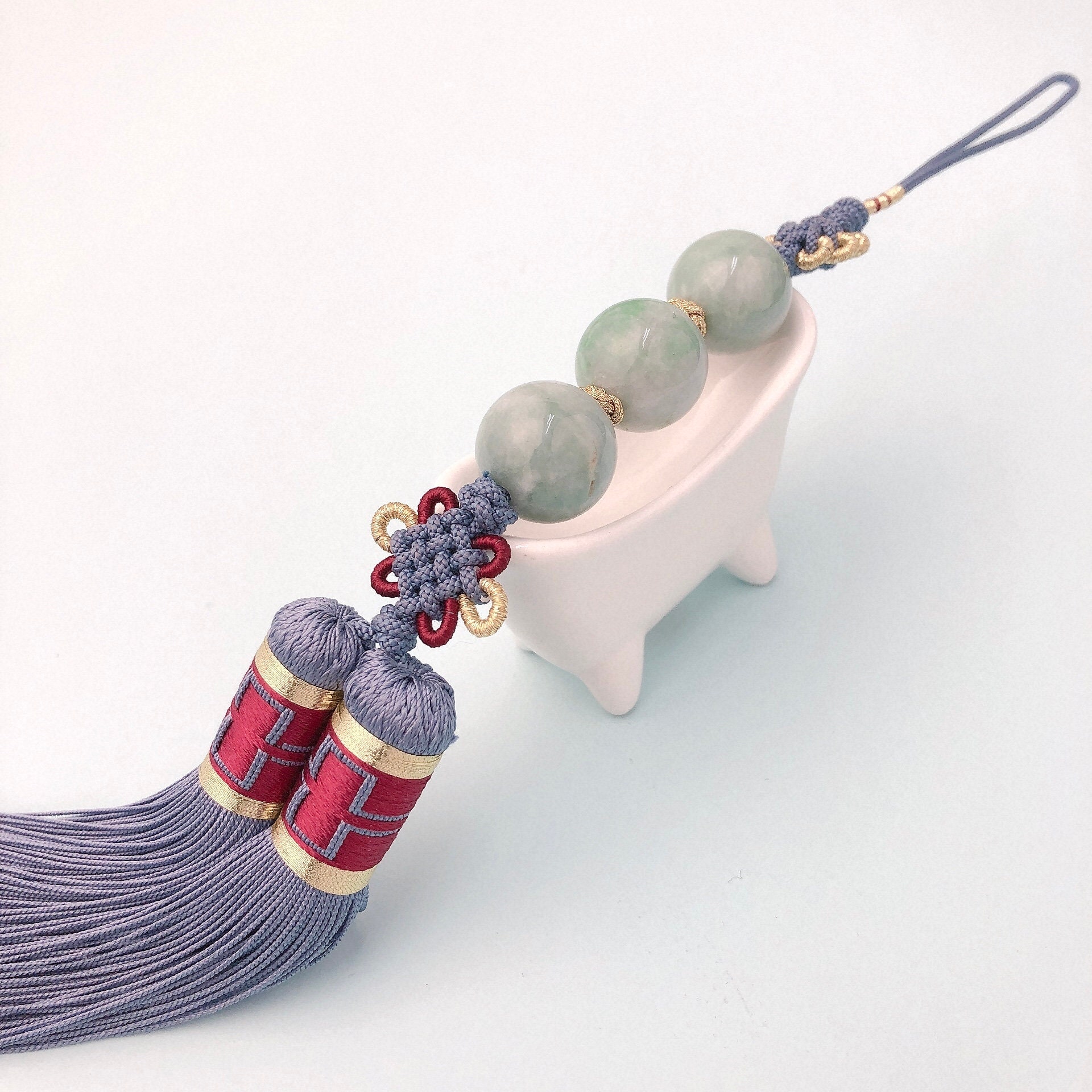 Norigae korea traditional hanbok Stone Jewelry 비취 삼천주 노리개 Etsy