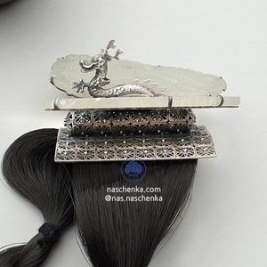 Traditional Seoul hanbok hair accessories ,  Korean Cheopji Sterling silver , Kdrama white jade and dragon jewelry , Korean hanbok tiara