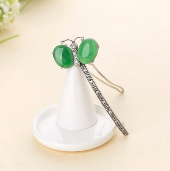 Jade Korean style big butterfly hair clip Accessories | Jade Korean Style Big Butterfly Hair Clip  main image 3