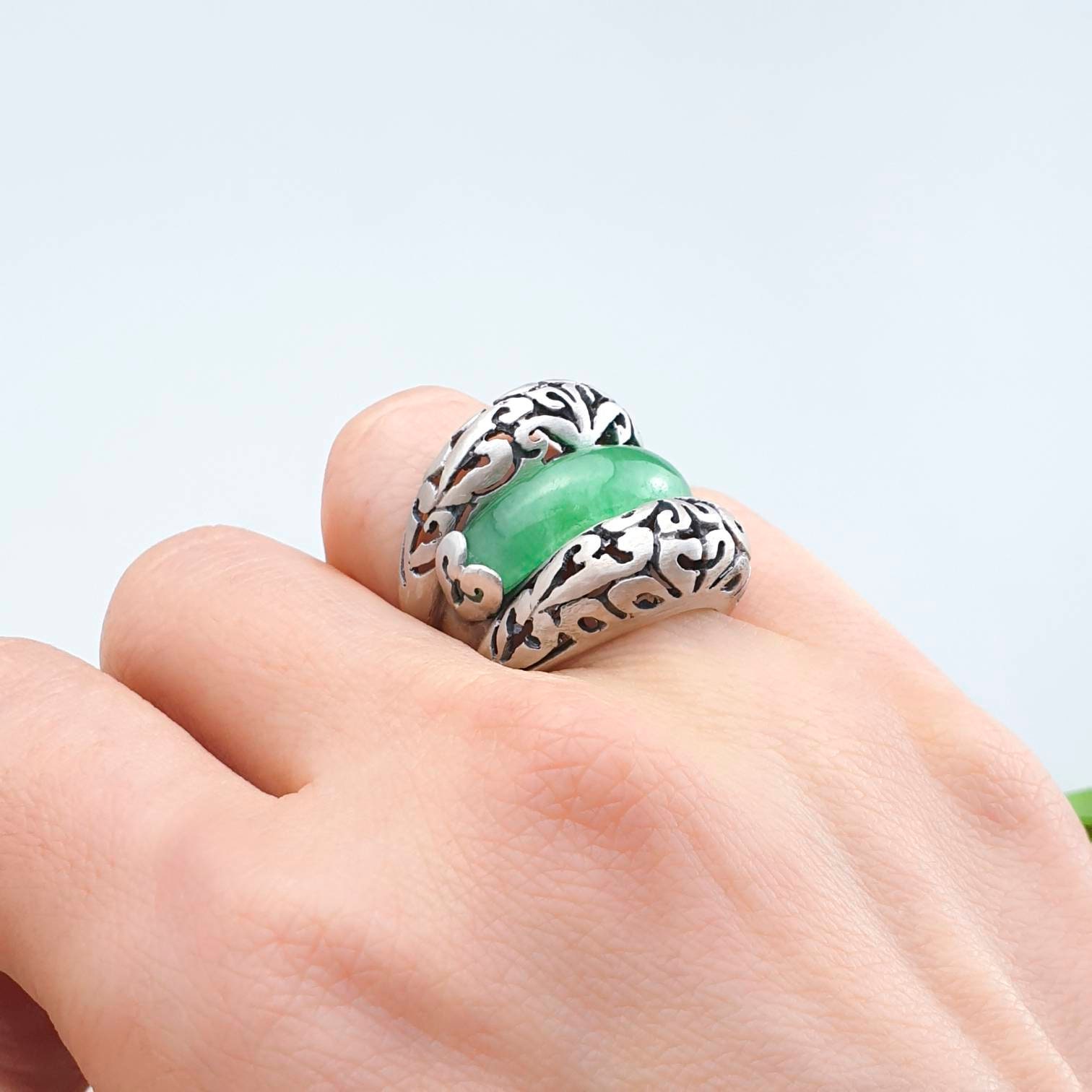 Rings jade ring Korean drama ring Korean jade ring Etsy